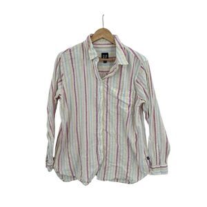 GAP Multicolor Striped Button Down Shirt